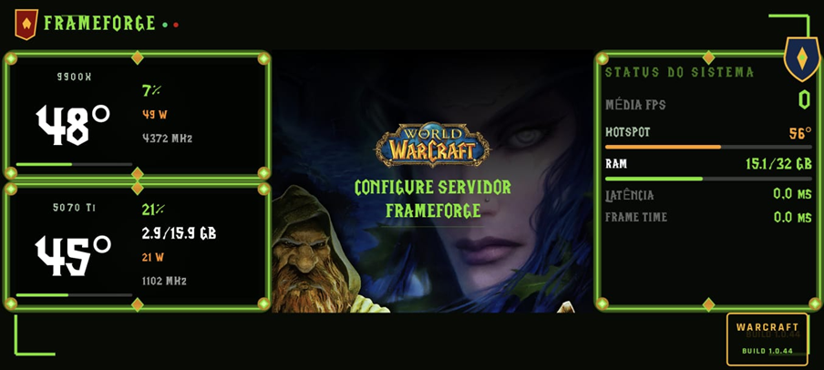 HUD Tema World of Warcraft
